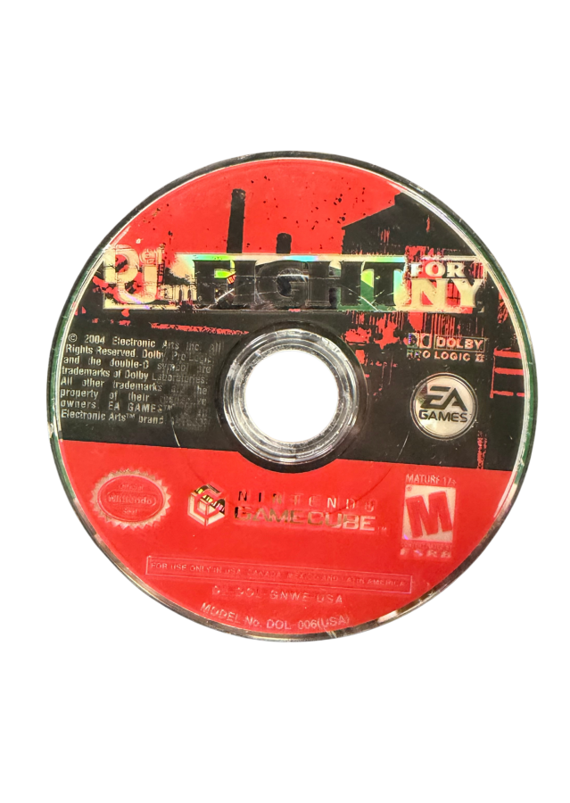 Def Jam Fight for NY Nintendo GameCube GC for fighting video game fans featuring hip hop inspired combat legendary rappers and celebrities brutal wrestling and street fighting styles character customization story driven gameplay interactive environments and intense multiplayer matches collectible gaming appeal front disc