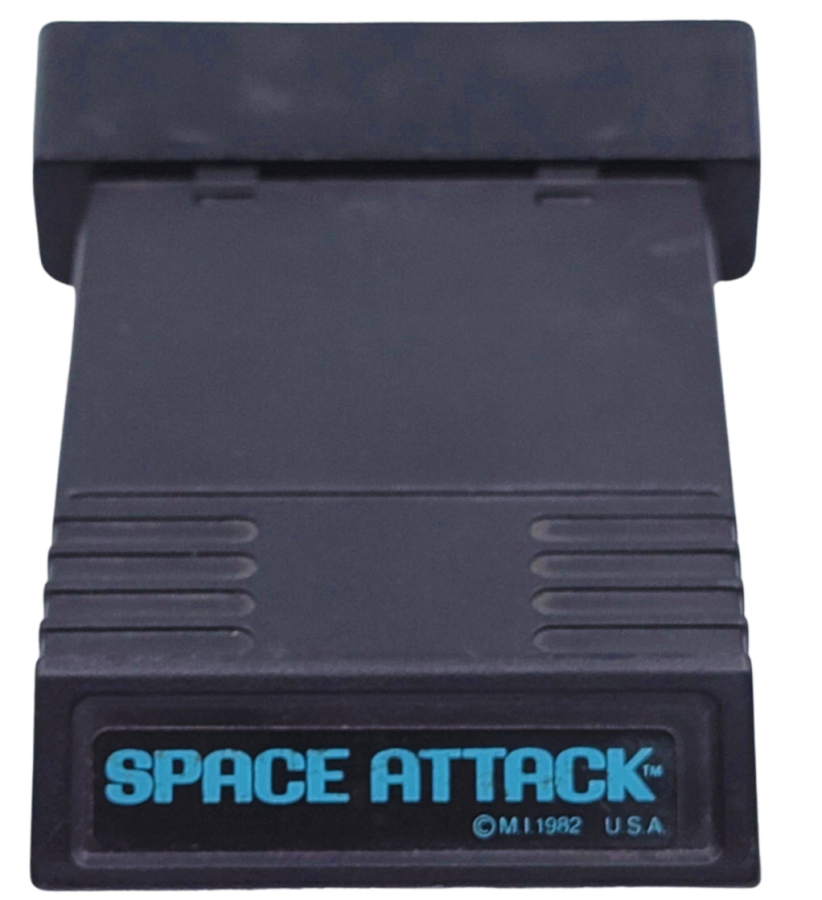 Space Attack retro Atari 2600 video game Space Attack arcade shooter space combat alien invasion classic retro gameplay console title Atari 2600 release cartridge