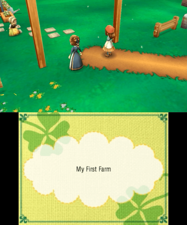 Story of Seasons gameplay for Nintendo 3DS (3DS) farming simulation role-playing video game
