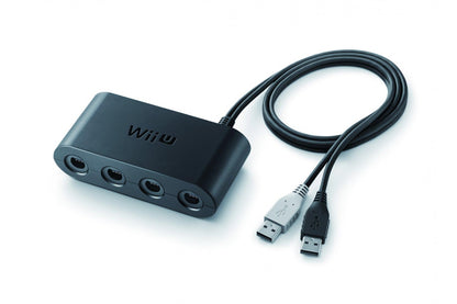 Original Wii U GameCube controller adapter with 4 ports for GameCube controllers