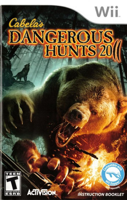Cabela's Dangerous Hunts 2011 Special Edition manual cover art for Nintendo Wii (Wii) video game