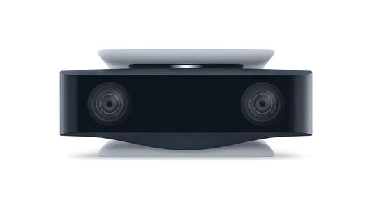 PlayStation 5 HD Camera camera accessory for the PlayStation 5 featuring dual lenses 1080p video capture background removal tools and seamless integration for streaming and broadcasting gameplay frront 