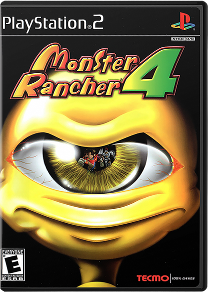 Monster Rancher 4 PlayStation 2 (PS2) monster breeding RPG video game cover art