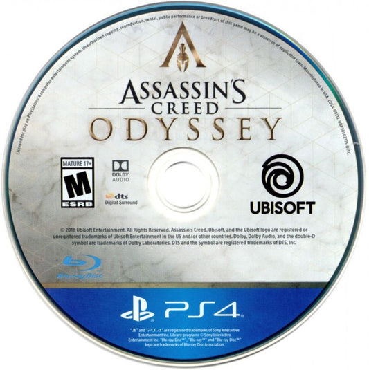 Assassin's Creed Odyssey PlayStation 4 (PS4) disc action adventure game
