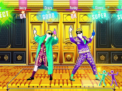 Just Dance 2018 Xbox 360 X360 dance rhythm game featuring hit songs choreographed routines motion controlled gameplay multiplayer dance parties and music video performances retro video game collection collectible gaming appeal gameplay screenshot
