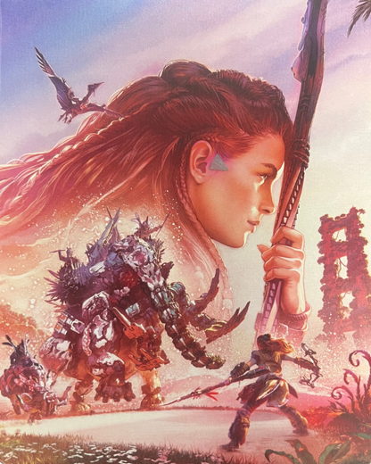 Horizon Forbidden West Special Edition PlayStation 5 PS5 for action role playing video game fans featuring expansive open world exploration cinematic storytelling dynamic combat mechanical creature battles stunning post apocalyptic environments Aloy adventure exclusive special edition content collectible gaming appeal steelbook cover art