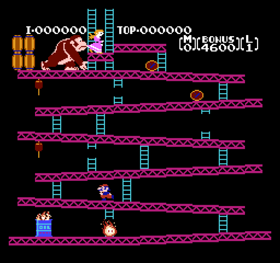 Donkey Kong Classics gameplay image for Nintendo Entertainment System (NES) retro video game