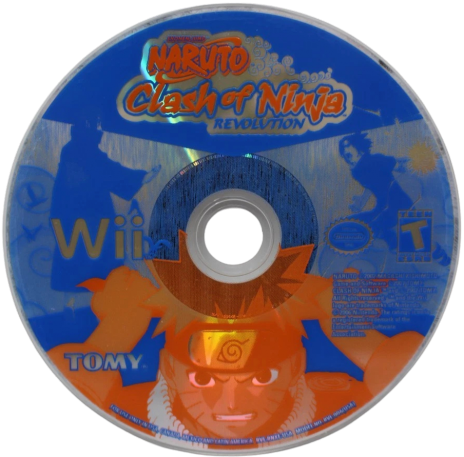 Naruto: Clash of Ninja Revolution – Nintendo Wii (Wii) anime fighting action multiplayer video game disc