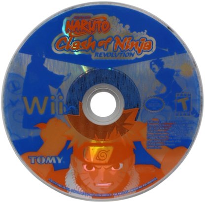 Naruto: Clash of Ninja Revolution – Nintendo Wii (Wii) anime fighting action multiplayer video game disc