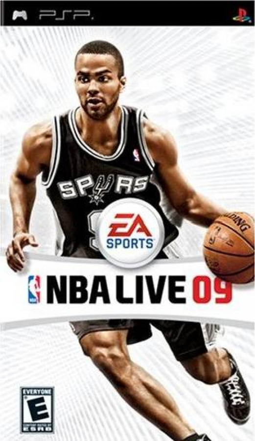 NBA Live 09 game cover for Playstation Portable video game. 