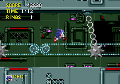 Sonic Classic Collection Nintendo DS cartridge case art showcasing classic games Sonic the Hedgehog, Sonic the Hedgehog 2, Sonic the Hedgehog 3, Sonic & Knuckles, and Sonic the Hedgehog Spinball gameplay screenshot