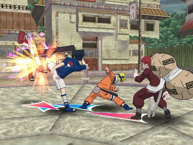 Naruto Clash of Ninja Revolution 2 Wii game featuring fast-paced anime fighting action, motion-enhanced controls, and characters from the Naruto Shippuden series gameplay