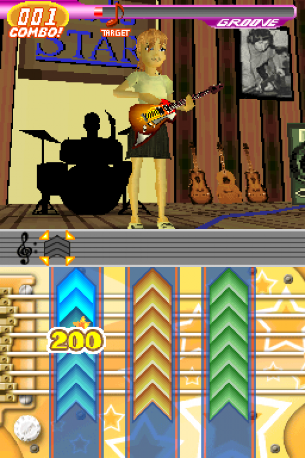 Imagine Rock Star Nintendo DS music simulation game letting players form a band perform songs and customize their rock star style gameplay