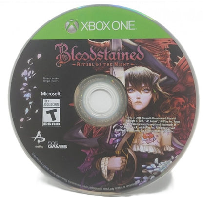 Bloodstained: Ritual of the Night – Xbox One (XONE) disc for gothic action-adventure Metroidvania game