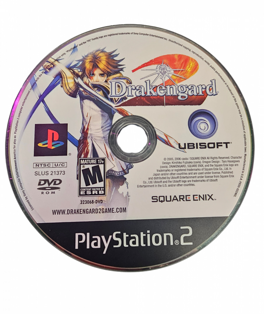 Drakengard 2 PS2 Sony PlayStation 2 action RPG fantasy sequel dragon riding aerial combat hack and slash ground battles Square Enix story driven gameplay multiple endings medieval setting retro gaming PlayStation 2 software video game title disc