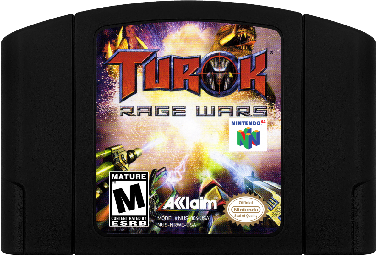 Turok: Rage Wars [Black Cart]– Nintendo 64 (N64) cartridge for video game