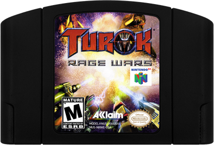 Turok: Rage Wars [Black Cart]– Nintendo 64 (N64) cartridge for video game
