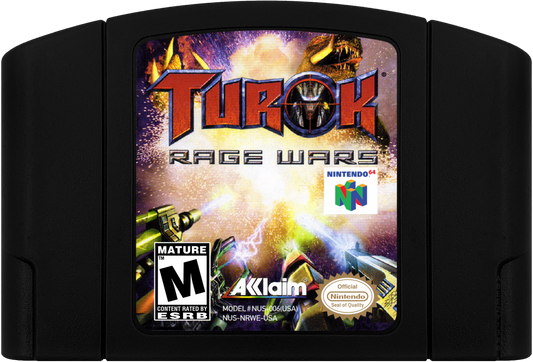 Turok: Rage Wars [Black Cart]– Nintendo 64 (N64) cartridge for video game