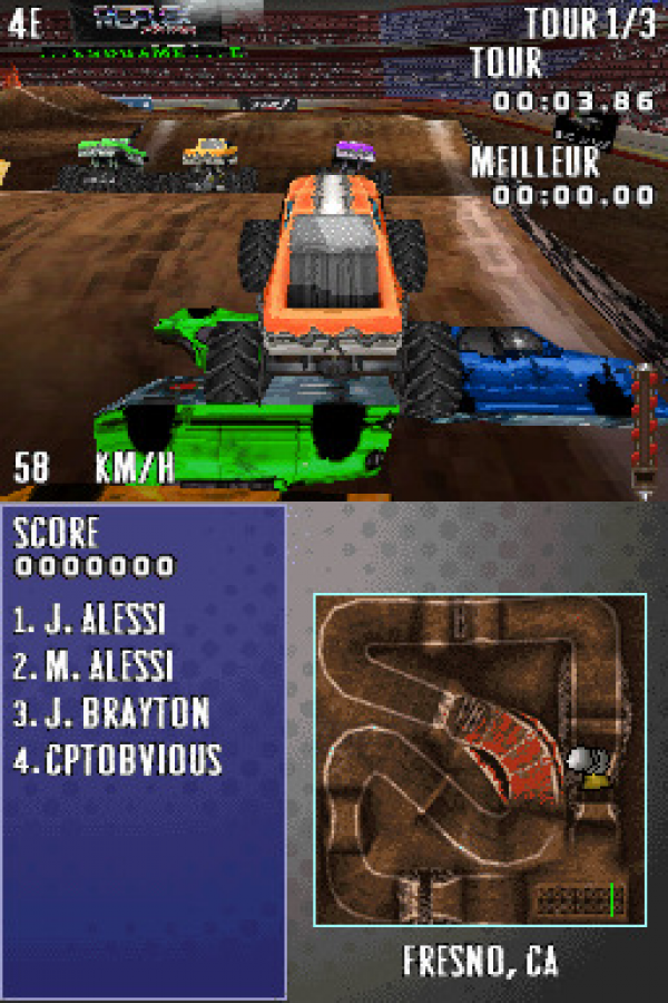 MX vs. ATV Reflex gameplay for Nintendo DS (DS) off-road racing video game