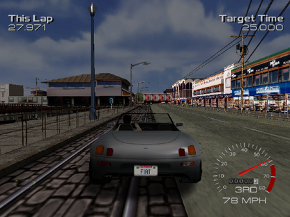 Metropolis Street Racer game for the Sega Dreamcast featuring arcade style street racing gameplay with real world inspired cities time based challenges vehicle tuning and a kudos scoring system emphasizing stylish driving and precision racing gameplay