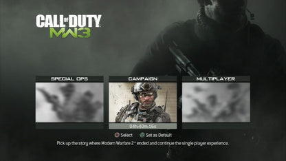 Call of Duty: Modern Warfare 3 gameplay for PlayStation 3 (PS3) video game