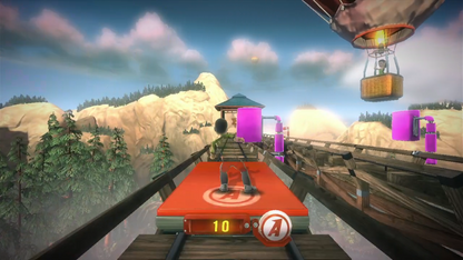 Kinect Adventures gameplay for Xbox 360 (X360) motion-controlled party adventure video game