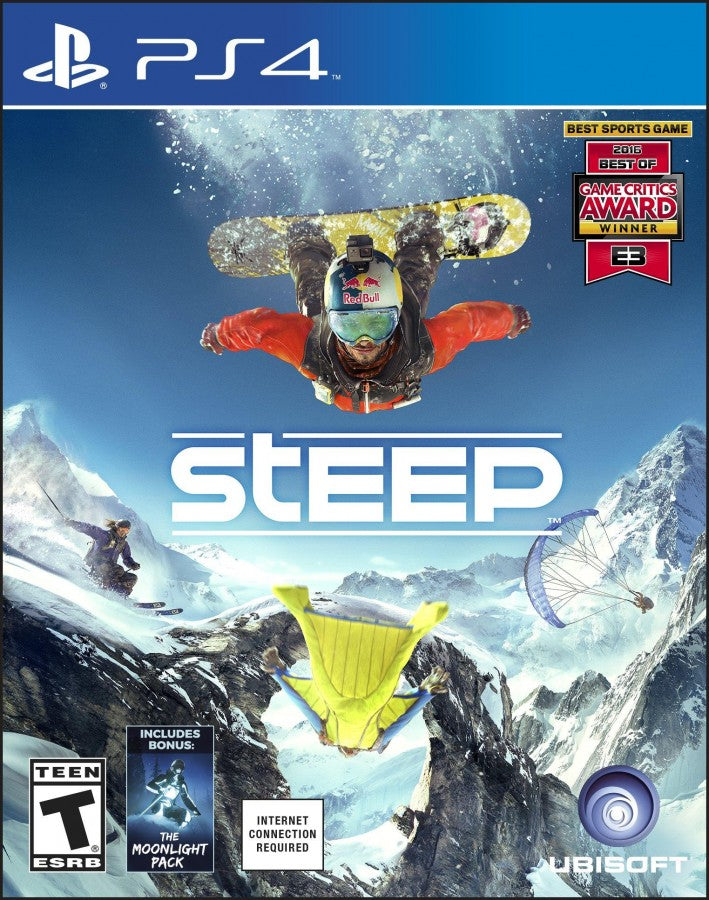 Steep PS4 extreme sports video game cover art.