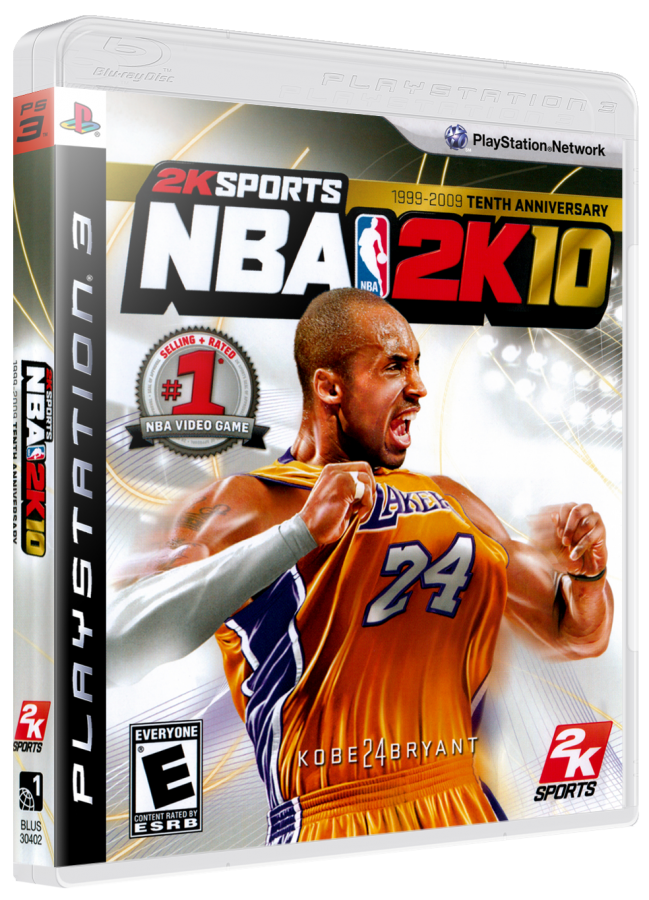 NBA 2K10 cover art for PlayStation 3 (PS3) video game