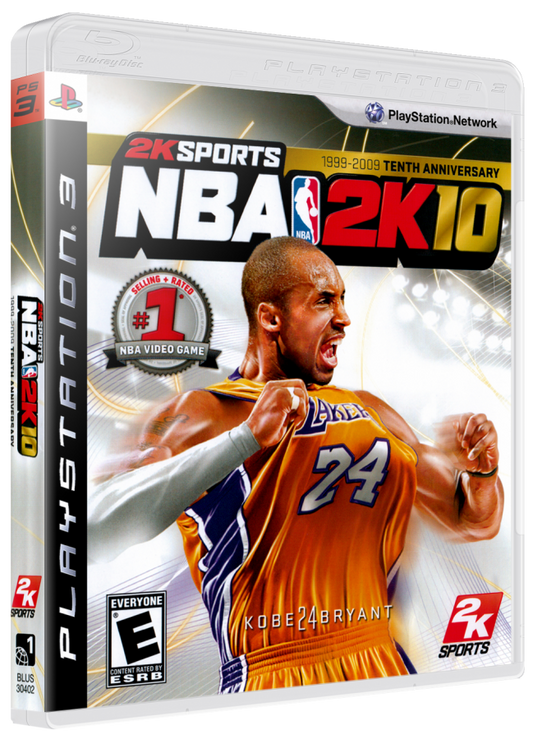 NBA 2K10 cover art for PlayStation 3 (PS3) video game