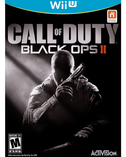 Call of Duty Black Ops II cover art for Nintendo Wii U (Wii U) first-person shooter video game. 