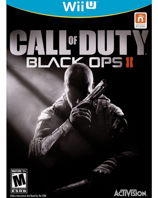 Call of Duty Black Ops II cover art for Nintendo Wii U (Wii U) first-person shooter video game. 