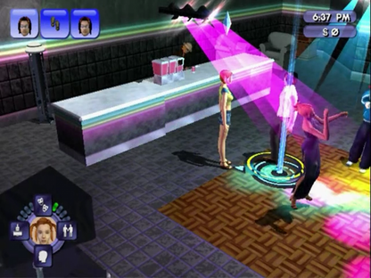 The Sims Bustin’ Out Player’s Choice GameCube GC video game, life simulation, open-ended gameplay, family-friendly, classic Nintendo GameCube title gameplay screenshot
