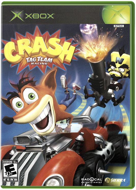 Crash Tag Team Racing cover art for Xbox (XBOX) video game