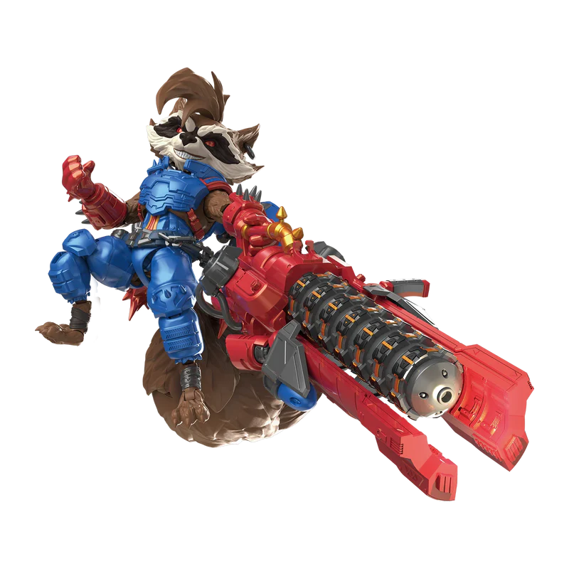 Blokees Marvel Rivals Champion Class 08 Rocket Raccoon Model Kit featuring Marvel Rivals inspired Rocket Raccoon character design collectible buildable figure articulated display model detailed craftsmanship superhero collectible hobby kit and collectible gaming appeal