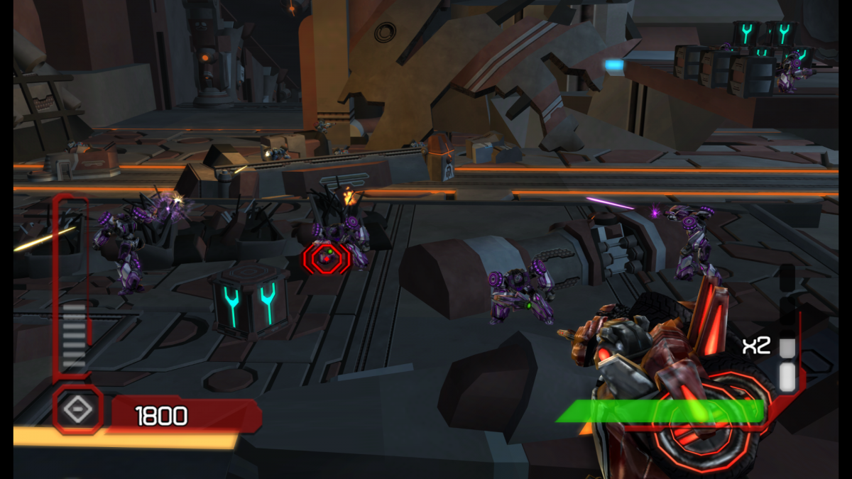 Transformers: Cybertron Adventures gameplay for Nintendo Wii (Wii) featuring rail‑shooter combat with Autobots and Decepticons, cinematic missions, and battles set on Cybertron.