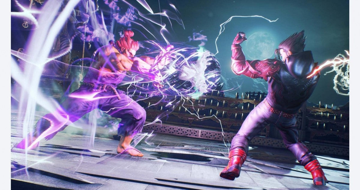 Tekken 7 for Xbox One, gameplay image for a fighting game with arcade-style combat, versus battles, and competitive action gameplay