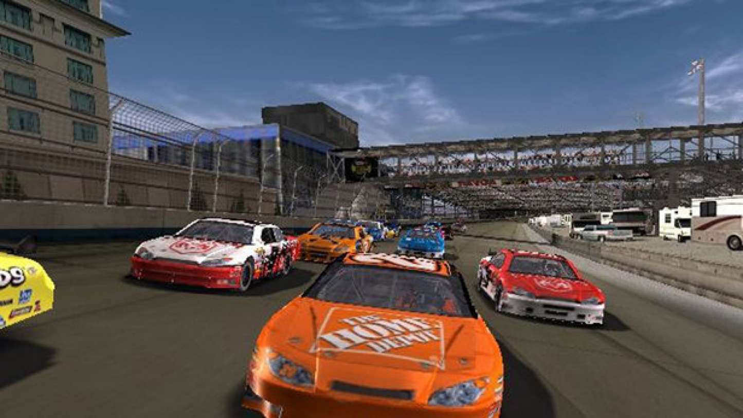 NASCAR 08 – PlayStation 2 (PS2) stock car racing sports video game gameplay