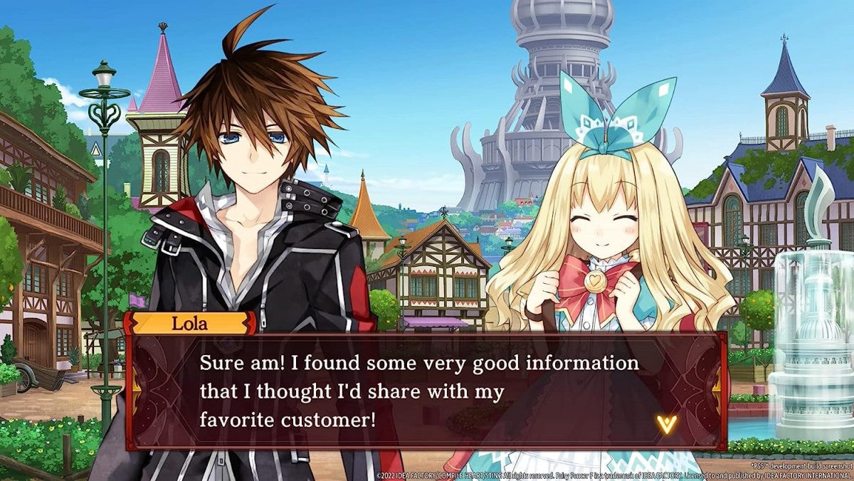 Fairy Fencer F Refrain Chord for Nintendo Switch, gameplay for a tactical role-playing video game with turn-based combat, anime-style characters, strategy gameplay, and fantasy storyline