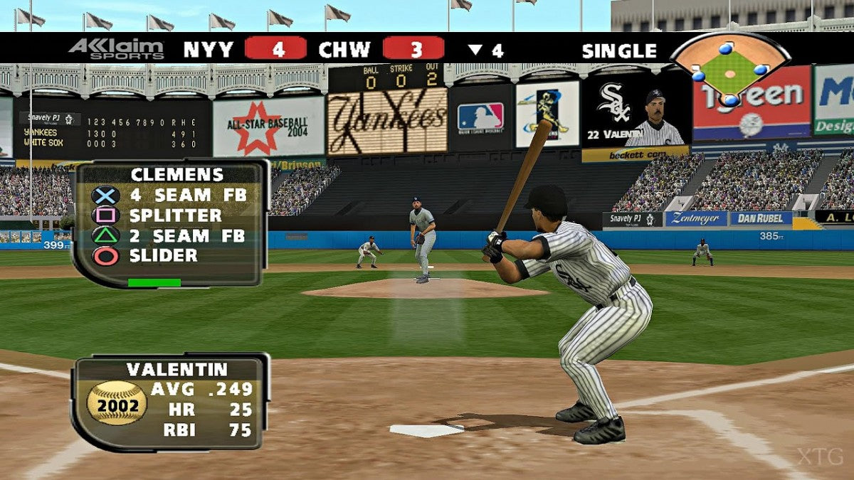 MLB 2004 for PlayStation 2 sports baseball video game featuring realistic MLB simulation authentic teams and stadiums franchise modes and classic Sony San Diego Studio gameplay experience gameplay