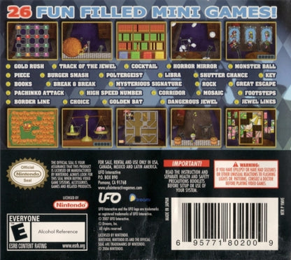 OMG 26: Our Mini Games back of case for Nintendo DS (DS) party mini-game collection video game
