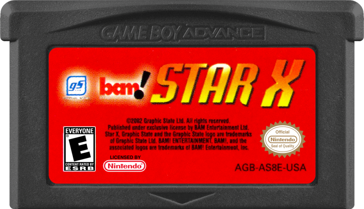 Star X game cartridge for Game Boy Advance GBA video game