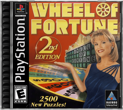 Wheel of Fortune: 2nd Edition cover art for PlayStation 1 (PS1) game show puzzle video game