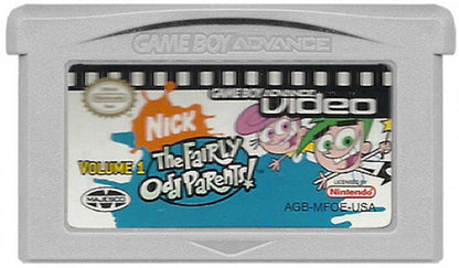 Game Boy Advance Nickelodeon Fairly OddParents Video Volume 1 cartoon episode pack cartridge art