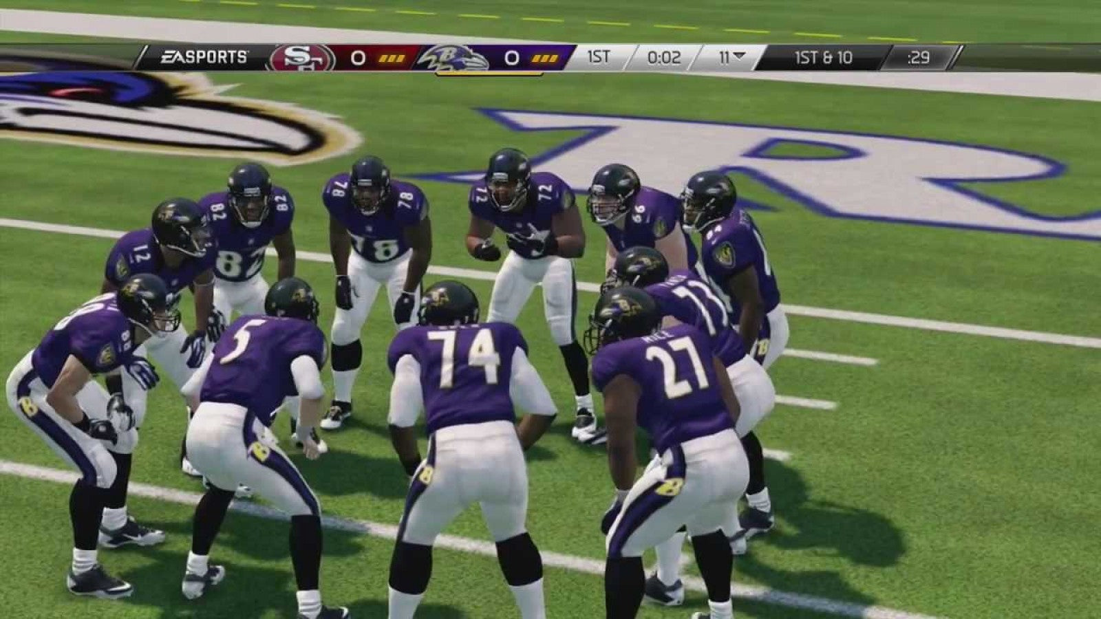 Madden NFL 25 Xbox One video game, American football sports simulation, NFL teams and players, updated gameplay and modes, console title gameplay screenshot