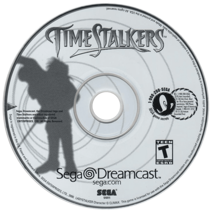 Time Stalkers Sega Dreamcast retro video game RPG disc