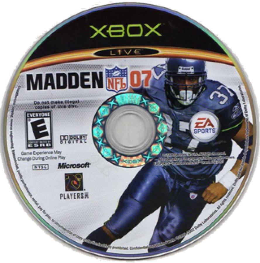 Madden NFL 2007 disc for Xbox (XBOX) video game