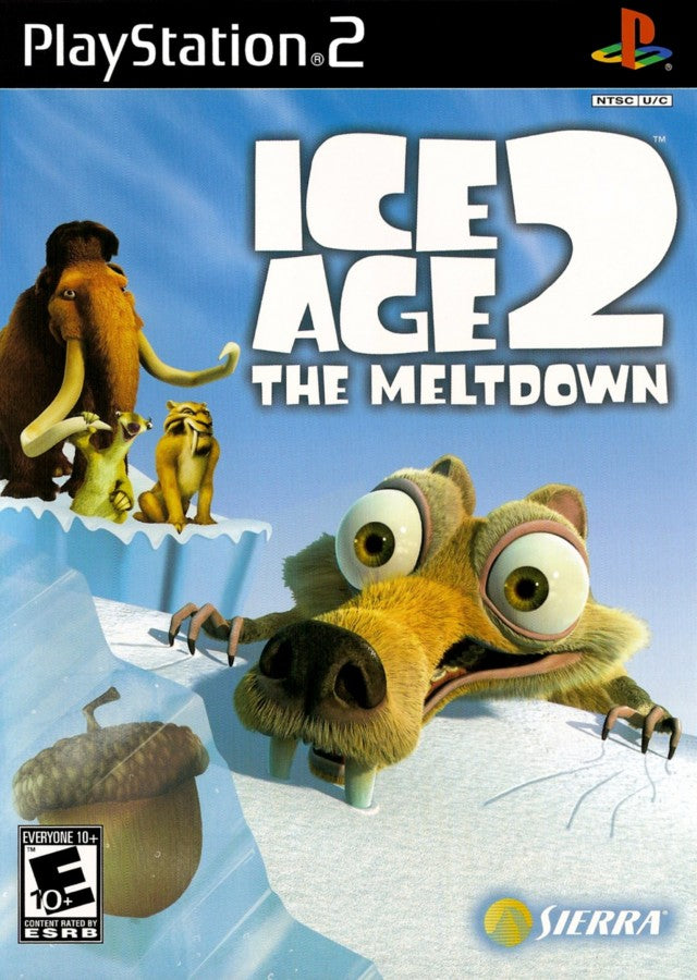 Ice Age 2: The Meltdown cover art for Playstation 2 (PS2) video game cover art