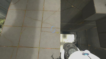 Portal 2 gameplay for Xbox 360 (X360) first-person puzzle platform video game