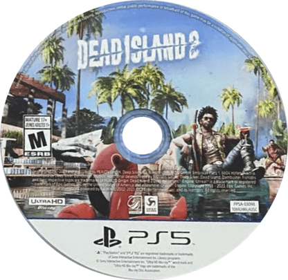 Dead Island 2 disc for PlayStation 5 (PS5) action role-playing zombie video game