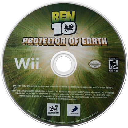 Ben 10: Protector of Earth disc for Nintendo Wii (Wii) video game